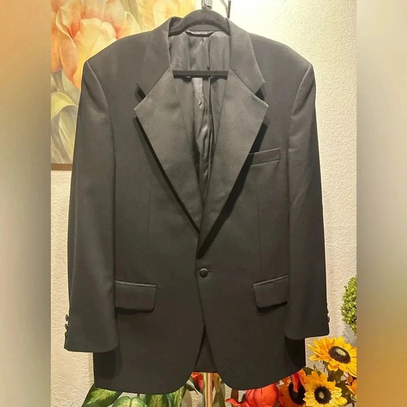 Vintage Burberry 100% Wool Blazer tailored Jacket Mens 46R Authentic - Picture 4 of 15